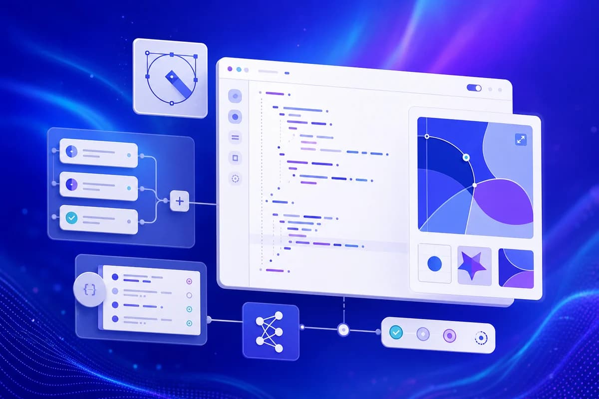 Imgfun developer workflow with API panels and vector previews